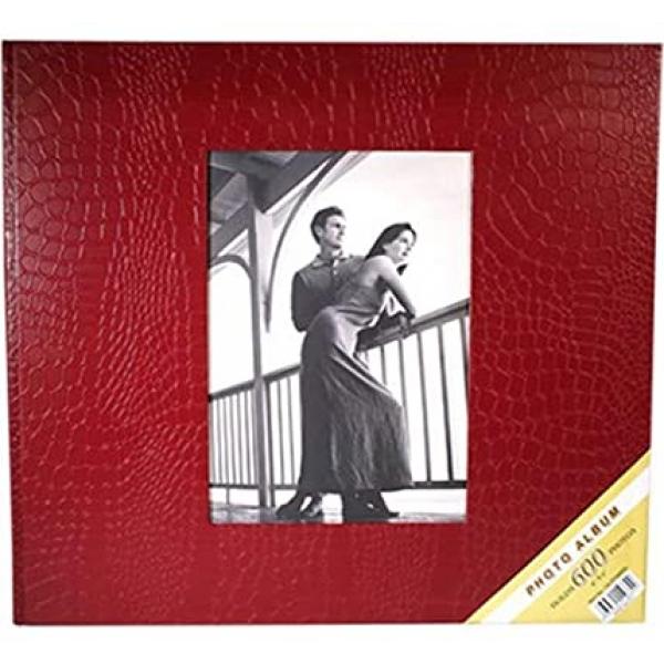 10x15 600 Lük Deri Fotoğraf Albümü Bordo